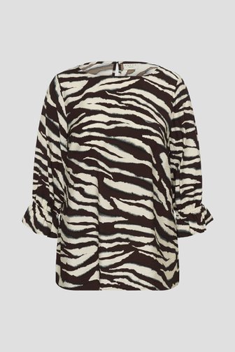 Productfoto 1 van Blouse met zebraprint door Kaffe Curve voor Dames