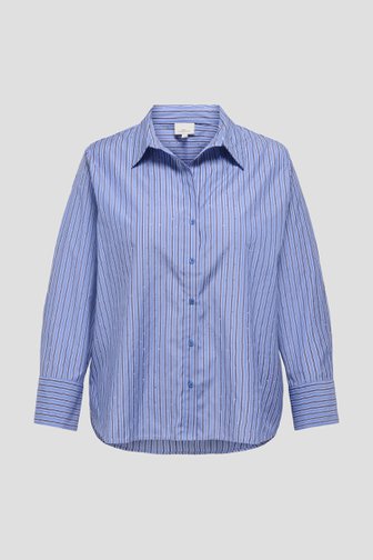 Blouse rayée bleue avec strass de Only Carmakoma pour Femmes