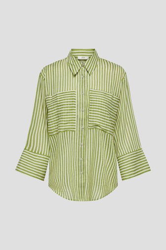 Blouse rayée écru et vert lime de JDY pour Femmes