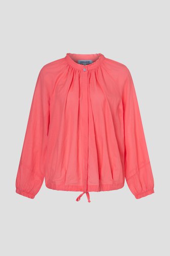 Le devant de Blouse rose à manches bouffantes de More & More pour Femmes