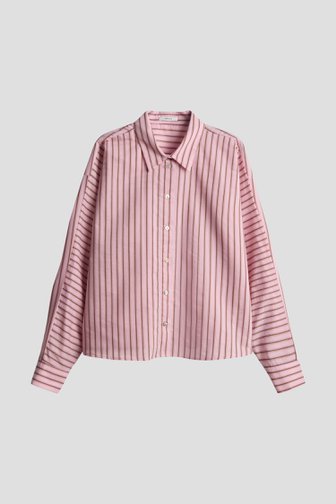 Le devant de Blouse rose à rayures de Opus pour Femmes