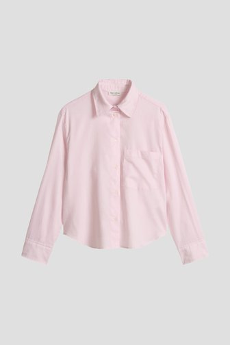 Le devant de Blouse rose clair coupe courte de Marc O'Polo pour Femmes