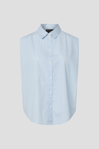 Le devant de Blouse sans manches bleu clair de Pieces pour Femmes