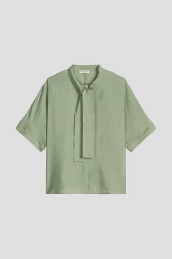 Le devant de Blouse verte à nœud de Marc O'Polo pour Femmes