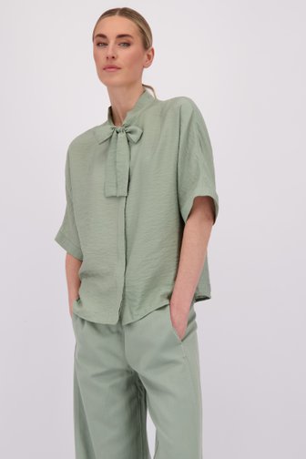 Le devant de Blouse verte à nœud de Marc O'Polo pour Femmes