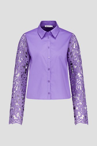 Blouse violette clair en dentelle de D'Auvry pour Femmes