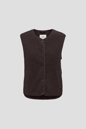 Photo produit 1 de Bodywarmer en teddy brun foncé de JDY pour Femmes