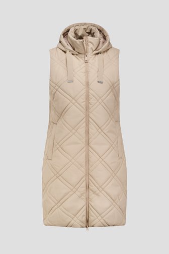 Bodywarmer long beige