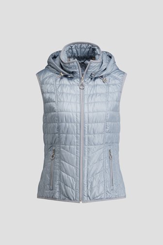 Photo produit 1 de Bodywarmer matelassé bleu de Barbara Lebek pour Femmes