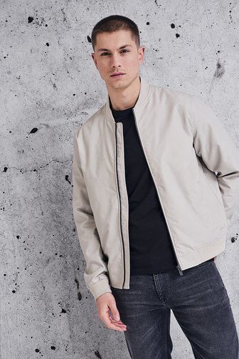 Bomberjack beige clair déperlant de Casual Five pour Hommes