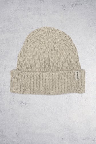 Le devant de Bonnet côtelé beige de Only & Sons pour Hommes