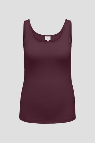 Productfoto 1 van Bordeaux mouwloze top door ONLY Carmakoma voor Dames