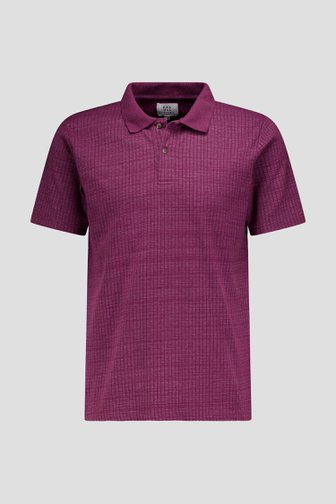 Productfoto 1 van Bordeaux polo met korte mouwen door Casual Five voor Heren