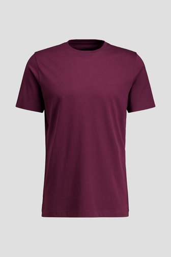 Productfoto 1 van Bordeaux T-shirt met ronde hals door Liberty Island voor Heren