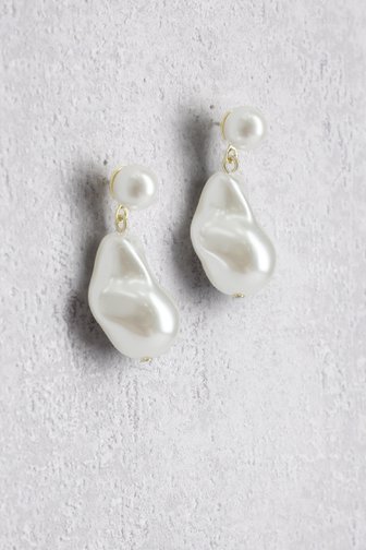 Le devant de Boucles d’oreilles avec pendentif nacré de Liberty Island pour Femmes