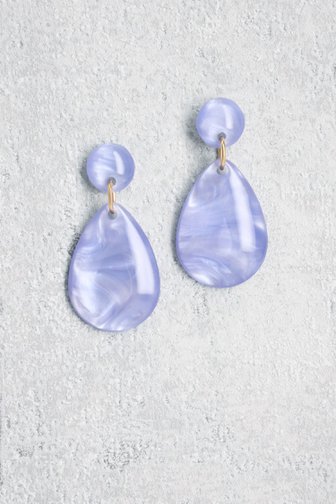 Boucles d'oreilles goutte bleu clair de Liberty Island pour Femmes