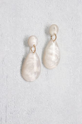 Boucles d'oreilles goutte écru de Liberty Island pour Femmes