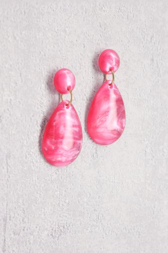 Boucles d'oreilles goutte fuchsia de Liberty Island pour Femmes