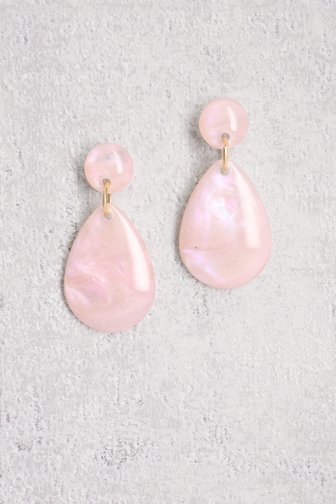 Boucles d'oreilles goutte rose clair de Liberty Island pour Femmes