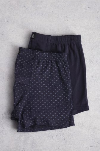 Boxer bleu marine - Trunk pants - Set de 2 de Liberty Island pour Hommes