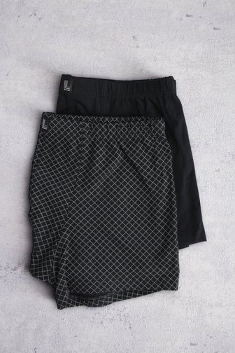 Boxer noir - Trunk pants - Set de 2 de Liberty Island pour Hommes