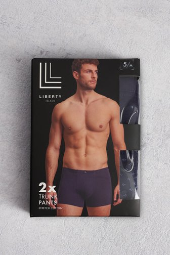 Boxer noir - Trunk pants - Set de 2 de Liberty Island pour Hommes