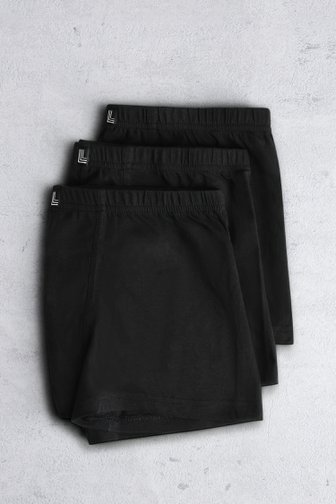 Le devant de Boxer noir - Trunk pants - Set de 3 de Liberty Island pour Hommes