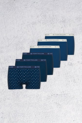 Boxers bleu foncé - Trunk Pants - Set de 6 de Tom Tailor pour Hommes