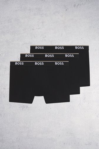 Le devant de Boxers noirs – Lot de 3 de Hugo Boss pour Hommes