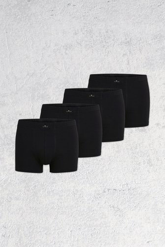 Boxershorts noirs – Set de 4 de Tom Tailor pour Hommes
