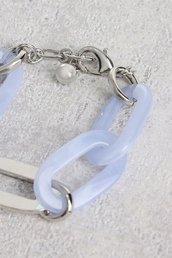 Bracelet à maillons bleu clair de Liberty Island pour Femmes