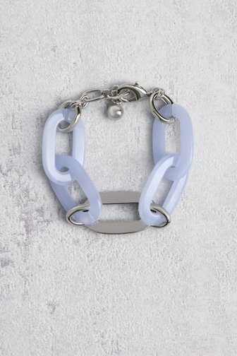 Bracelet à maillons bleu clair de Liberty Island pour Femmes
