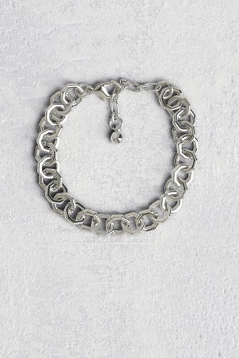 Bracelet argentés avec maillons de Liberty Island pour Femmes
