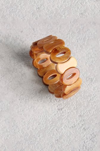 Le devant de Bracelet avec maillons beige effet marbré de Liberty Island pour Femmes