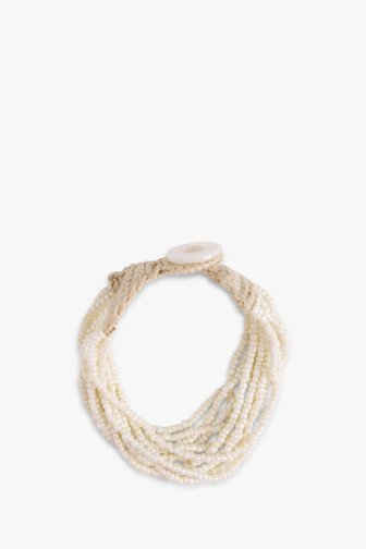 Bracelet écru avec perles fines de Liberty Island pour Femmes