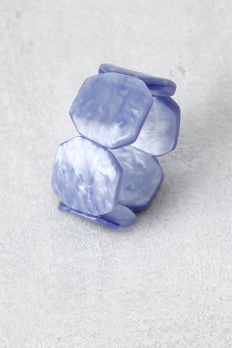 Le devant de Bracelet élastique à effet marbre bleu de Liberty Island pour Femmes