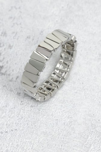 Le devant de Bracelet élastique argenté de Liberty Island pour Femmes
