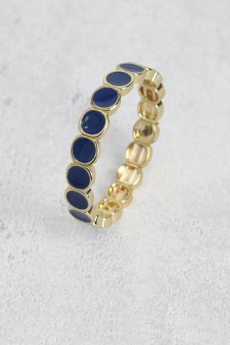 Le devant de Bracelet élastique avec des perles bleues de Liberty Island pour Femmes