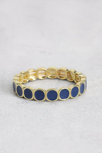 Le devant de Bracelet élastique avec des perles bleues de Liberty Island pour Femmes