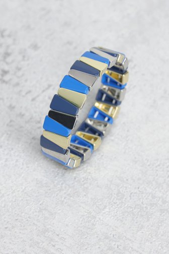 Le devant de Bracelet élastique bleu de Liberty Island pour Femmes