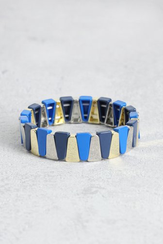 Le devant de Bracelet élastique bleu de Liberty Island pour Femmes