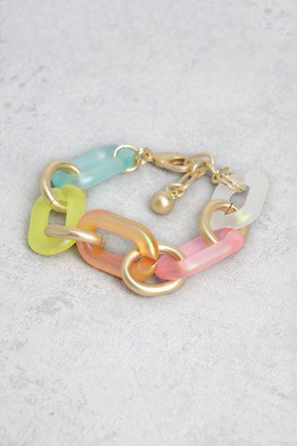 Le devant de Bracelet multicolore avec maillons de Liberty Island pour Femmes