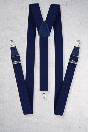 Bretelles bleu marine Otmar de Michaelis pour Hommes