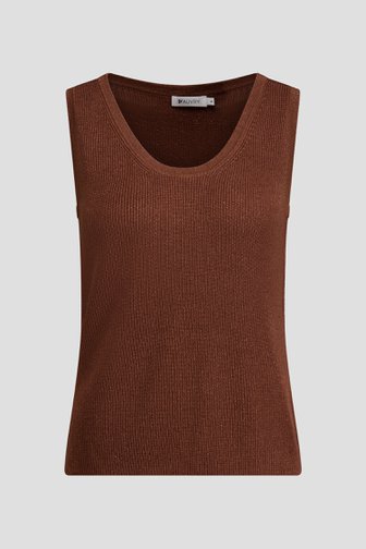 Productfoto 1 van Bruin gebreid topje door D'Auvry voor Dames