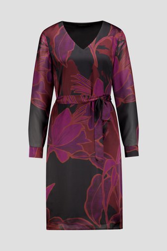 Voorkant van Bruin kleedje met print door Claude Arielle voor Dames