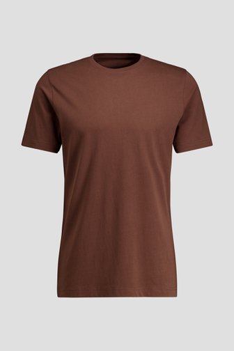 Productfoto 1 van Bruin T-shirt met ronde hals door Liberty Island voor Heren