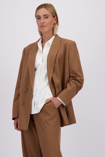 Voorkant van Bruine blazer - One size  door Liberty Island voor Dames
