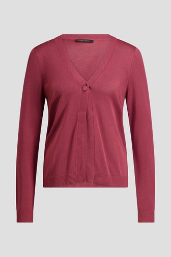 Voorkant van Bruine cardigan met lange mouwen door Claude Arielle voor Dames
