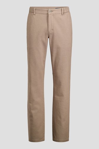 Productfoto 1 van Bruine chino met elastische tailleband door Dansaert Blue voor Heren