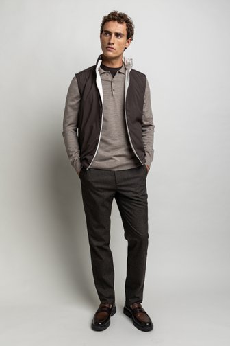 Bruine chino met strikkoord 